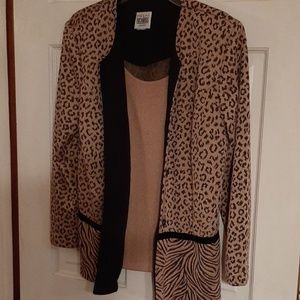 Jacket with tank sewn inside.